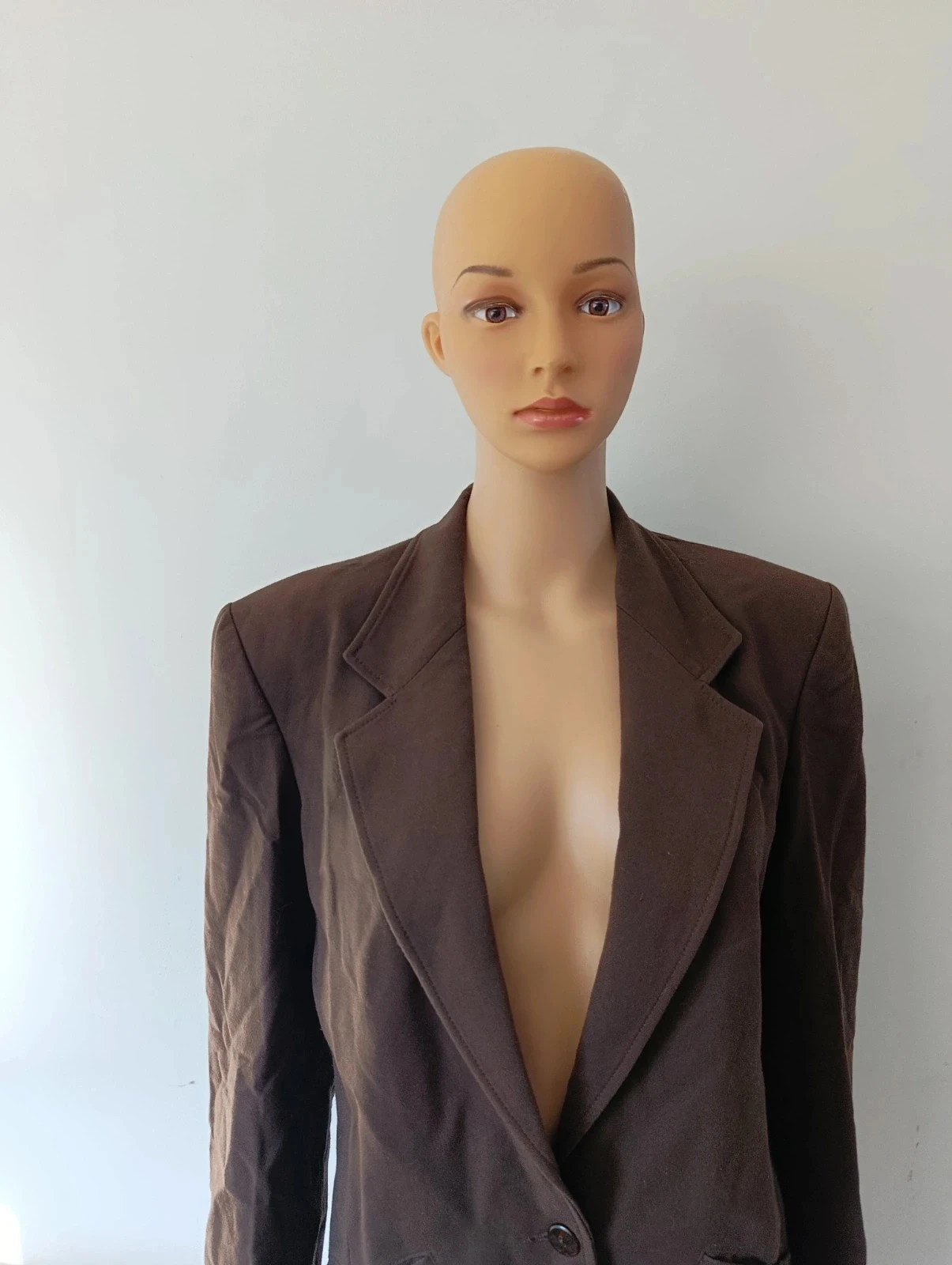 Blazer Benetton vintage marrón chocolate Made in Italy T40 – photo 3